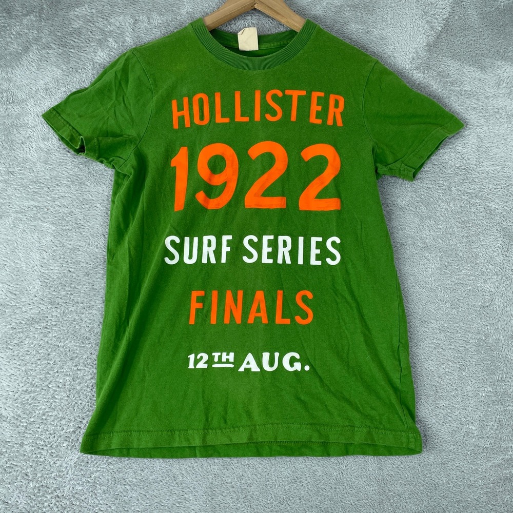 Hollister Surf Series Shirt Mens Small Green Y2K California Beach Skater